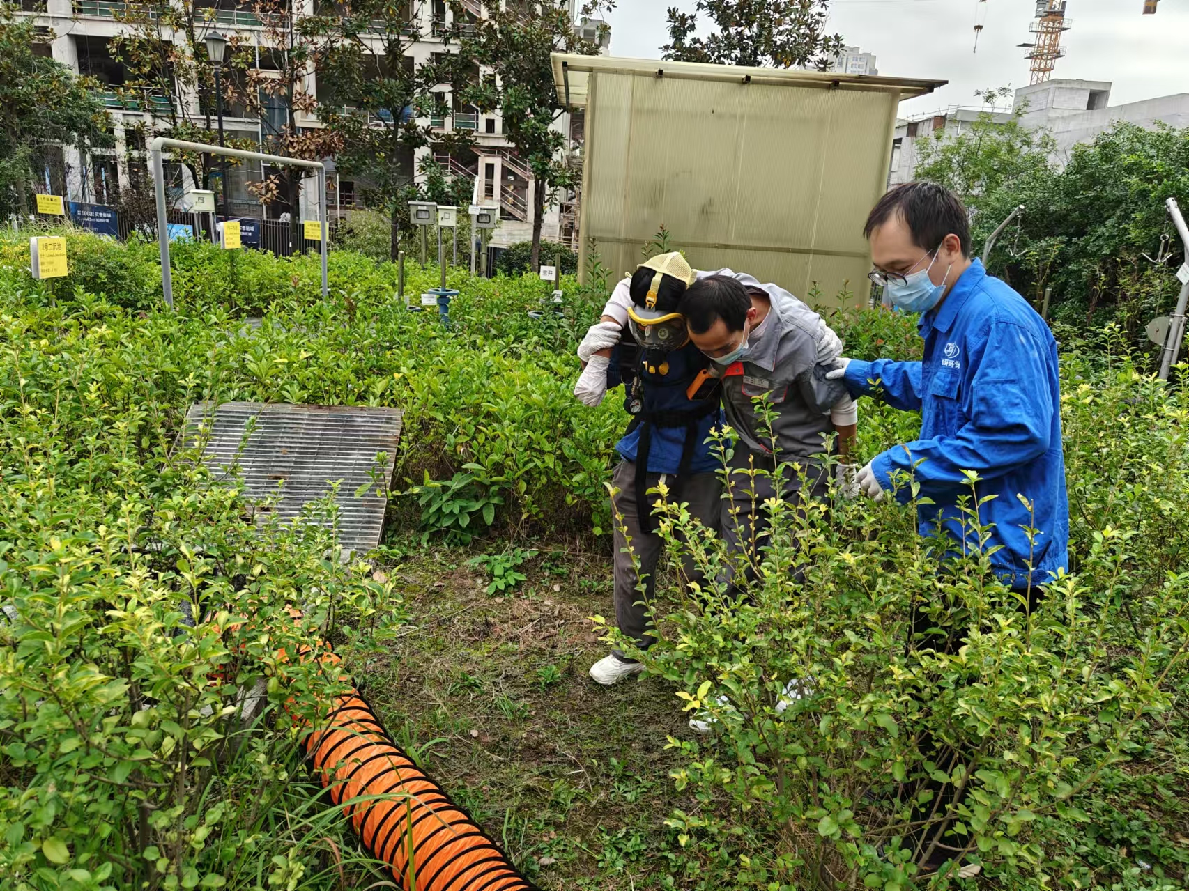 安全第一丨渝北人民醫院及公衛中心歌樂山院區項目開展培訓及應急演練