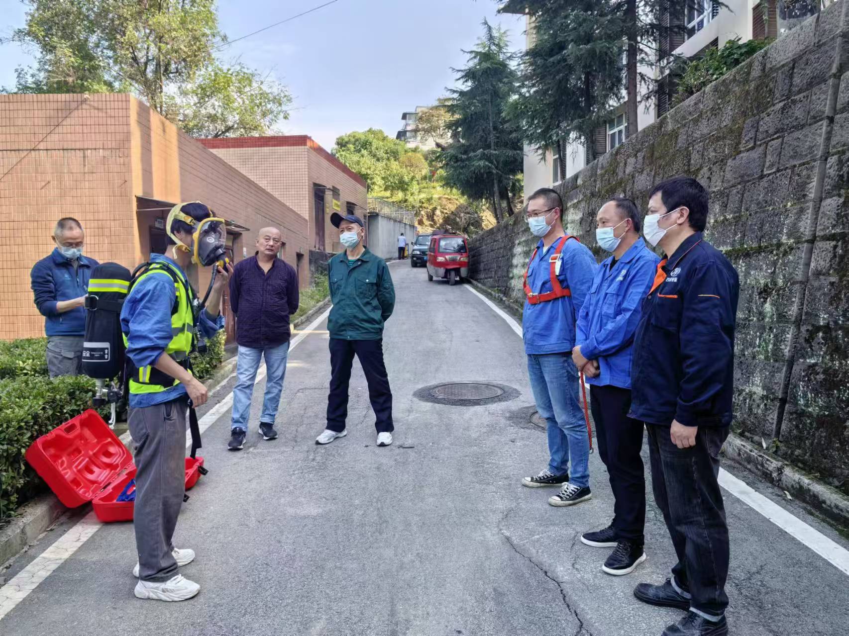 安全第一丨渝北人民醫院及公衛中心歌樂山院區項目開展培訓及應急演練