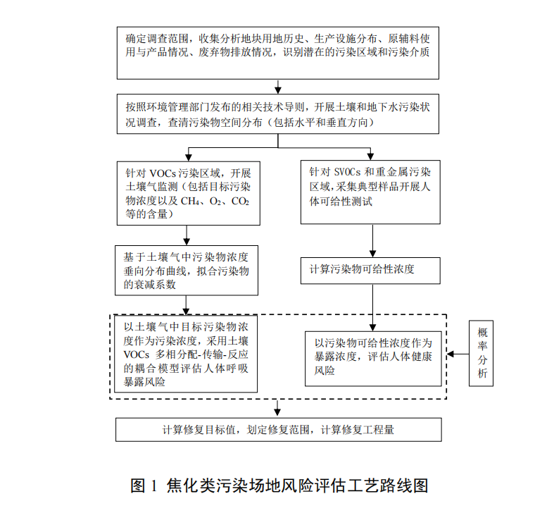 焦化類污染場地土壤風險評估技術